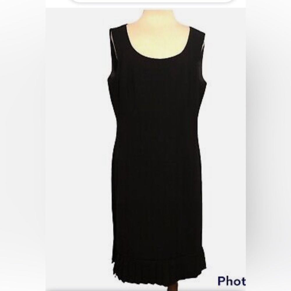VINTAGE DANNY AND NICOLE BLACK SUIT DRESS! SLEEVELESS LBD, SHORT JACKET SIZE 10